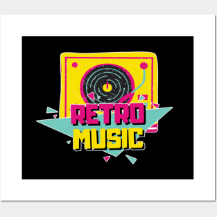 Retro Music - Vitage Design for Classical Music Lovers Posters and Art